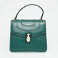 Bvlgari Serpenti Forever Emerald Green Karung Skin Crossbody Bag