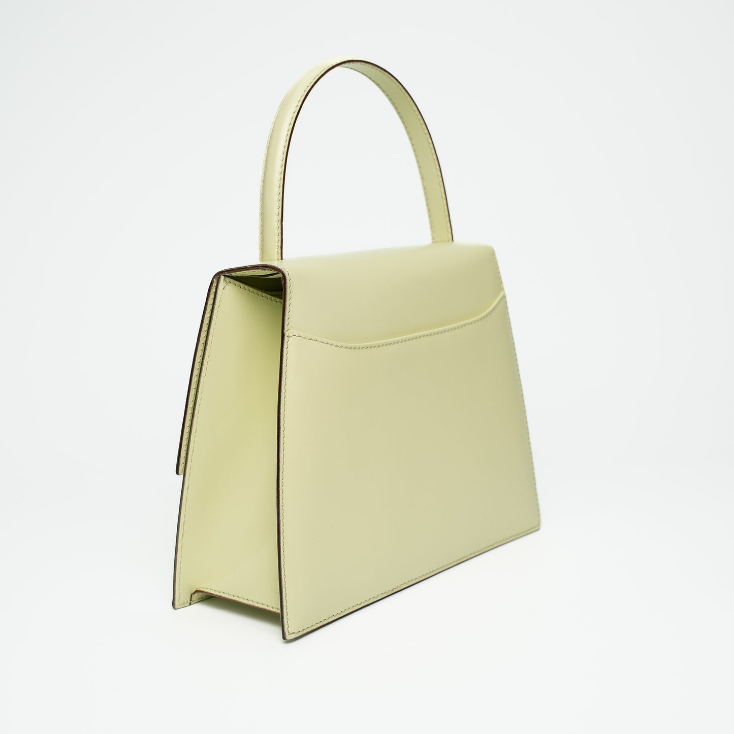 Celine Cream Leather Top Handle Bag