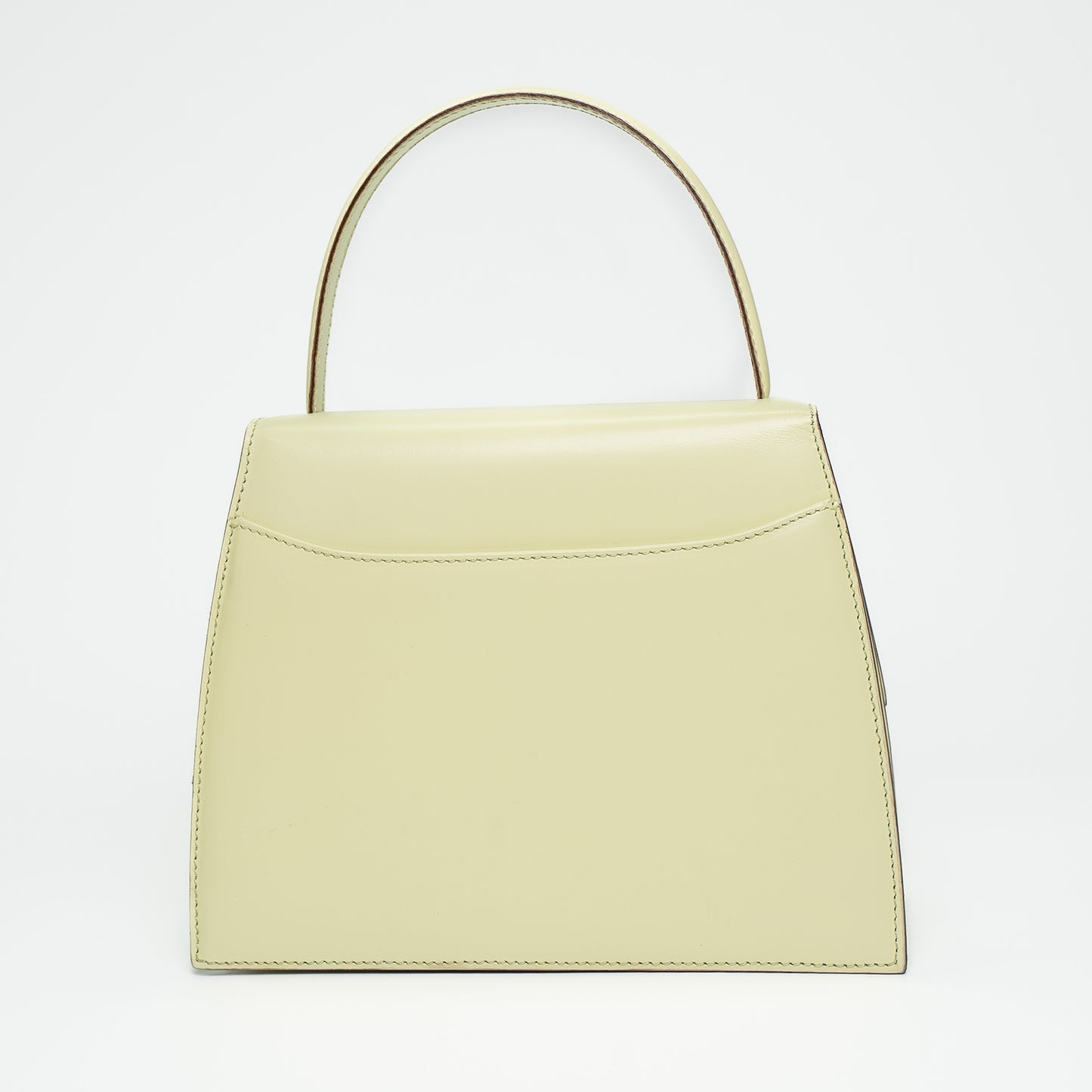 Celine Cream Leather Top Handle Bag