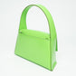 Ferragamo Green Calfskin Geometric Shoulder Bag