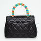Chanel Mini Coco Handle Rainbow Top Handle Bag