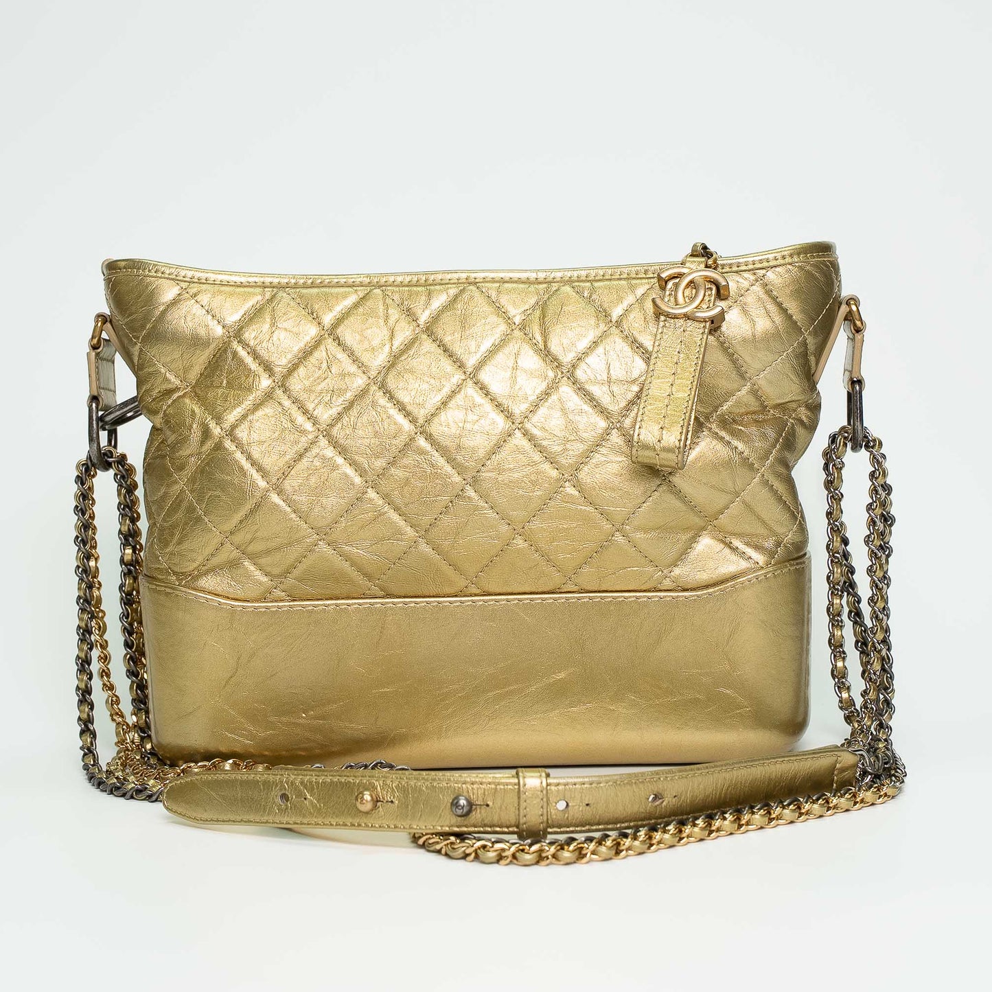 Chanel Gold Gabrielle Medium Shoulder Bag