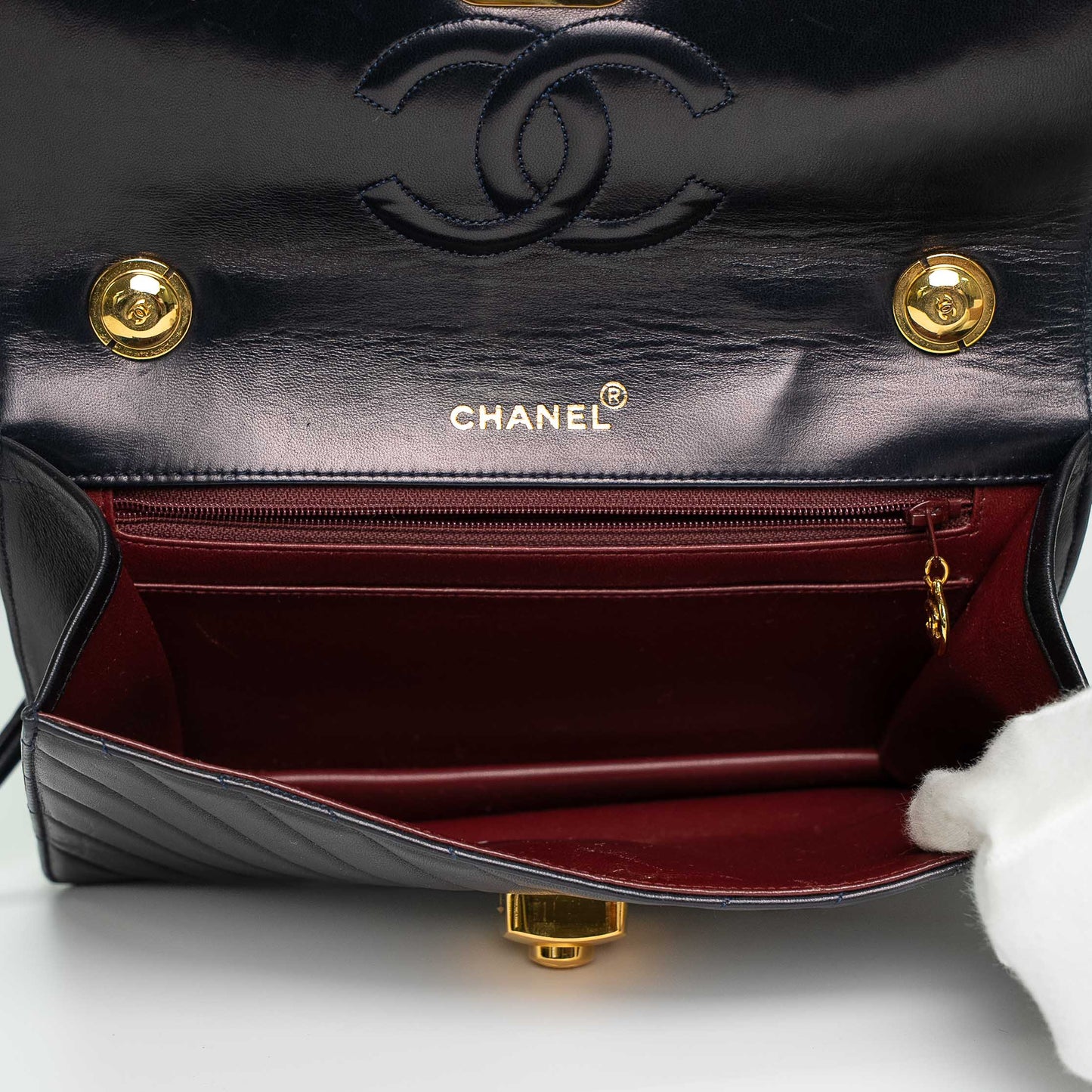 Chanel Navy Blue 2.55 Reissue Flap Shoulder Bag