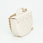 Chanel Mini Round Flap Bag – Ivory Quilted Lambskin