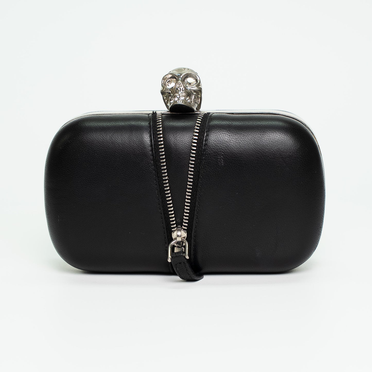 Alexander McQueen Skull Leather Box Clutch