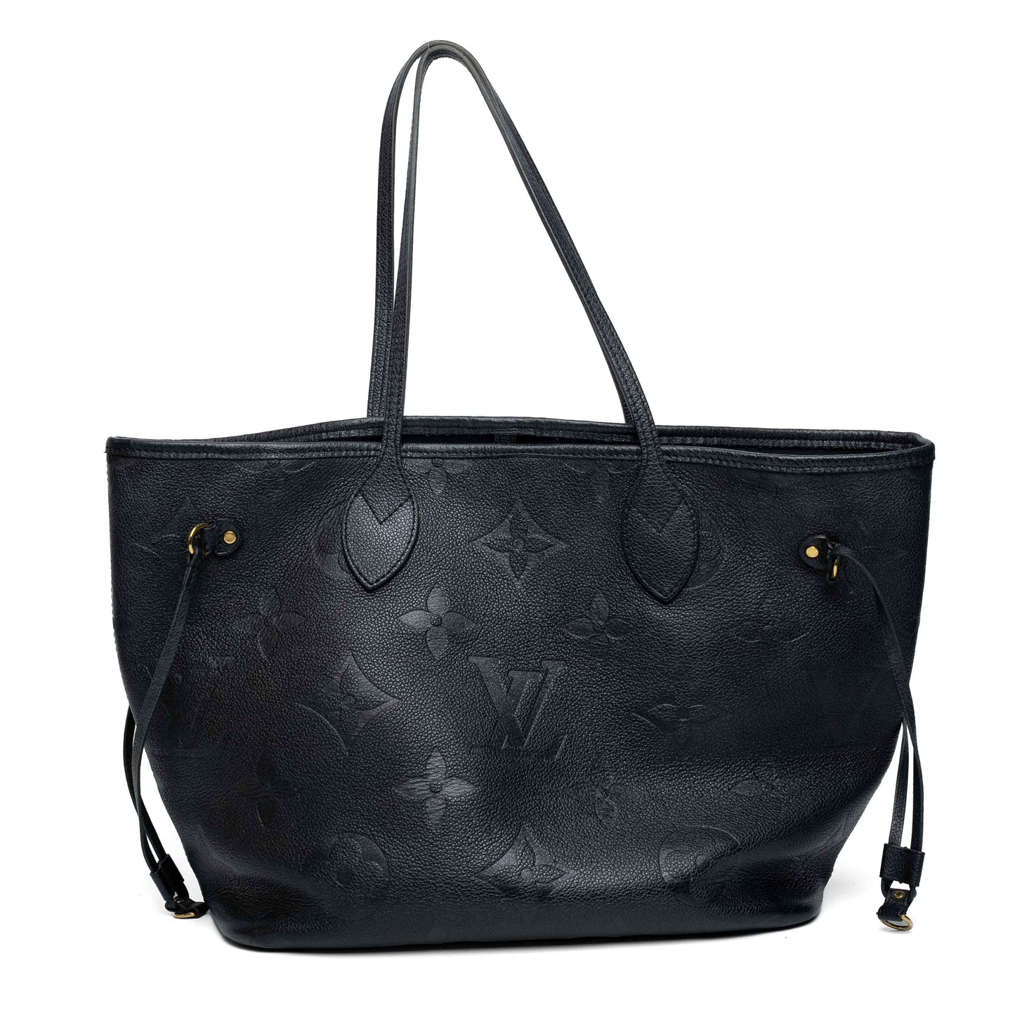 Louis Vuitton Neverfull MM Black Empreinte Tote