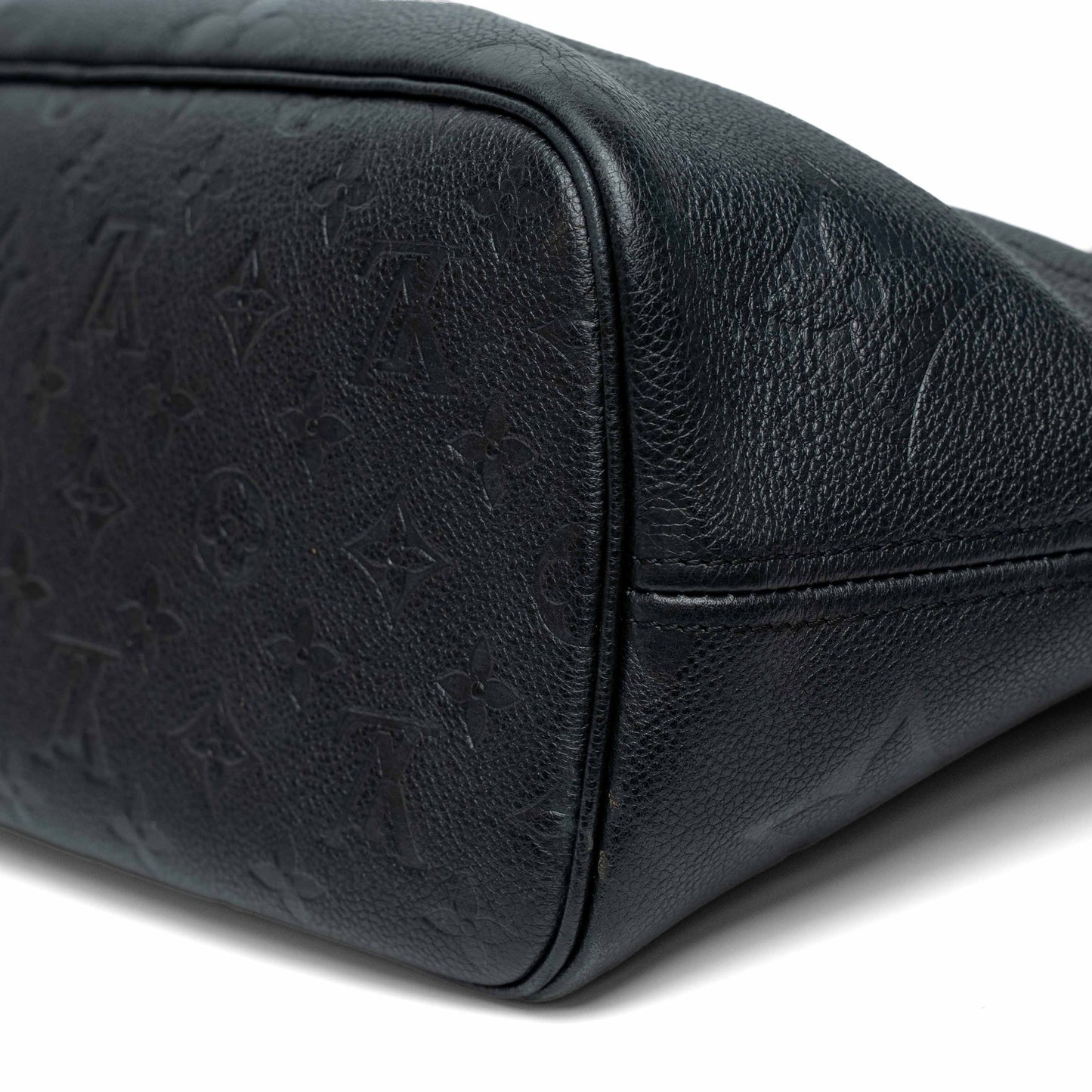 Louis Vuitton Neverfull MM Black Empreinte Tote