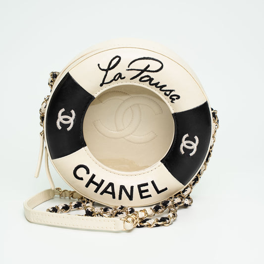 Chanel La Pausa Lifebuoy Round Crossbody Bag