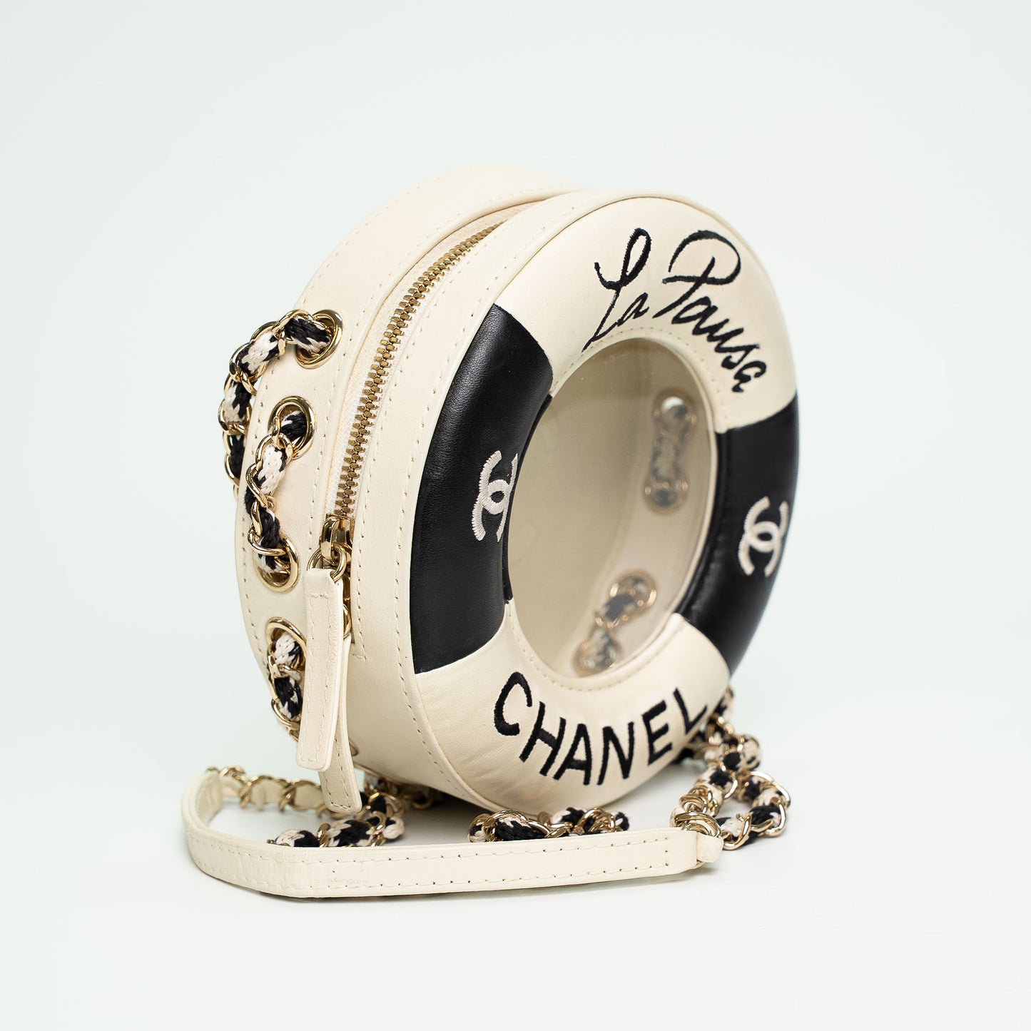 Chanel La Pausa Lifebuoy Round Crossbody Bag