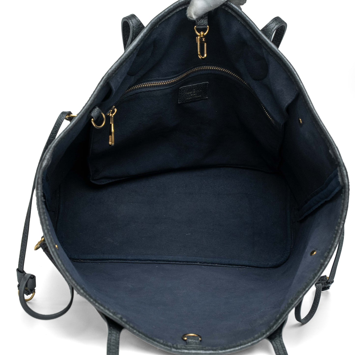 Louis Vuitton Neverfull MM Black Empreinte Tote