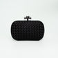 Bottega Veneta Knot Intrecciato Satin Clutch
