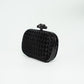 Bottega Veneta Knot Intrecciato Satin Clutch