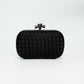 Bottega Veneta Knot Intrecciato Satin Clutch