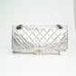 Chanel Metallic Silver Maxi Double Flap Bag (2006)