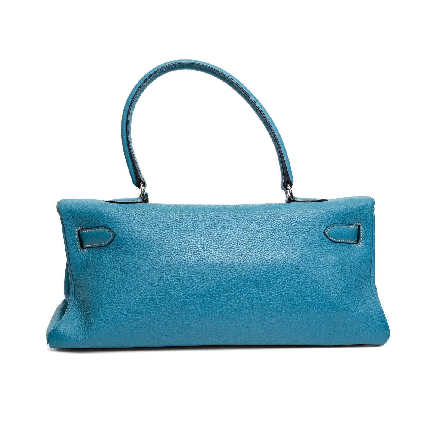 Hermes Shoulder Kelly Blue Jean Clemence Bag