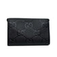 Gucci Jumbo GG Black Leather Clutch Pouch