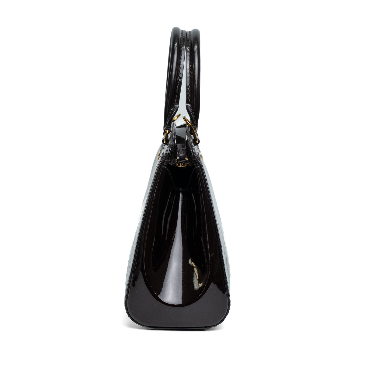 Louis Vuitton Vernis Brea MM Black Handbag
