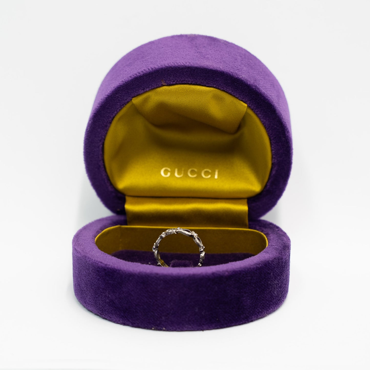 Gucci Interlocking G 18ct White Gold Diamond Ring
