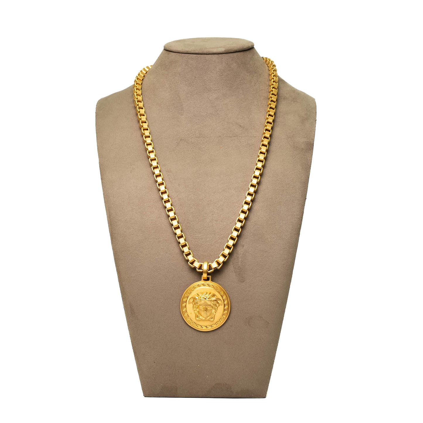 Versace Medusa Gold-Tone Pendant Necklace