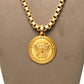 Versace Medusa Gold-Tone Pendant Necklace