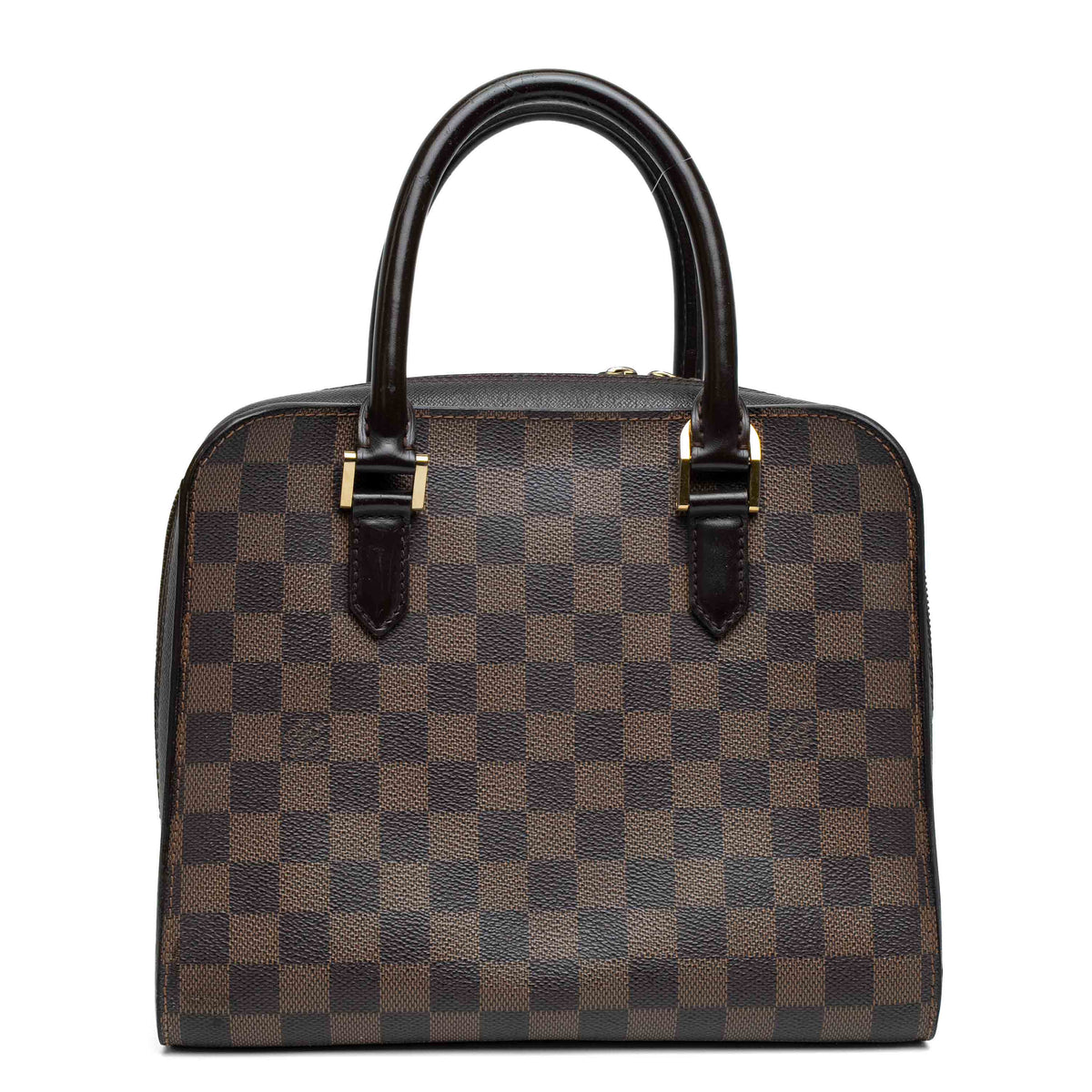Louis Vuitton Triana Damier Ebene Leather Handbag