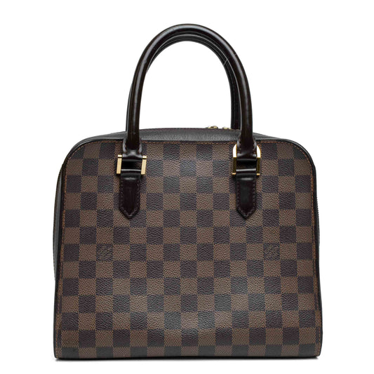 Louis Vuitton Triana Damier Ebene Leather Handbag
