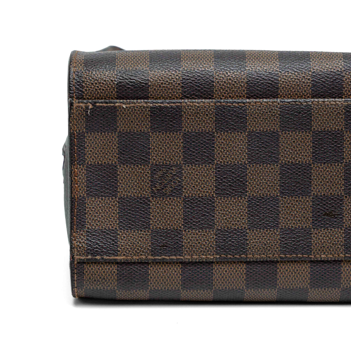 Louis Vuitton Triana Damier Ebene Leather Handbag