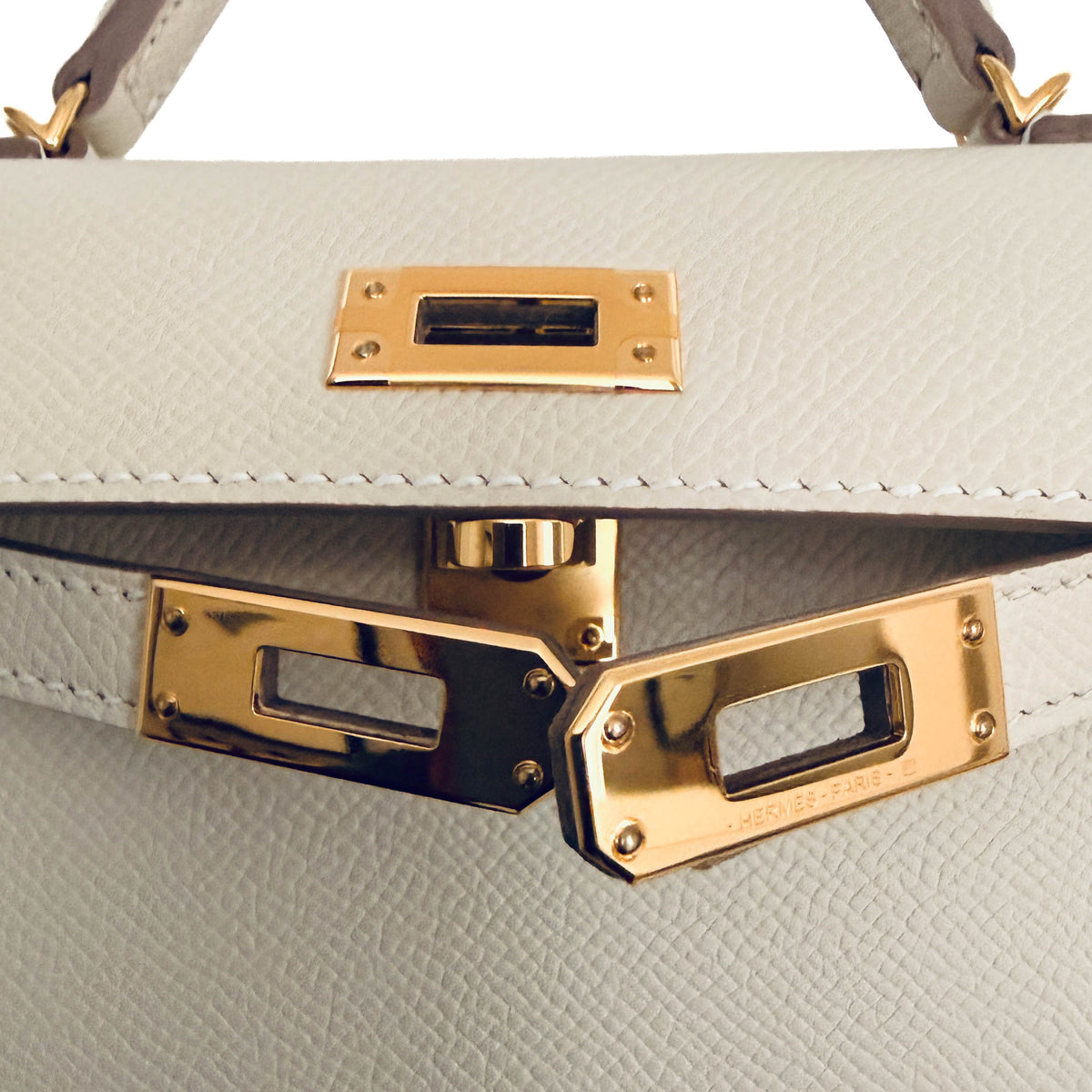 Hermès Kelly Sellier 20 Craie Epsom Handbag
