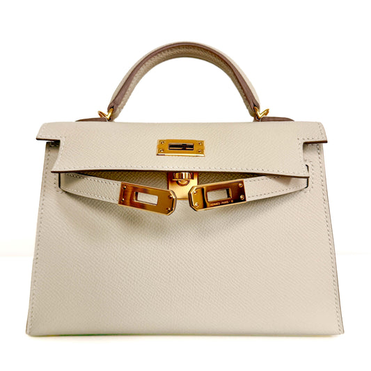 Hermès Kelly Sellier 20 Craie Epsom Handbag