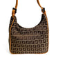 Fendi Zucchino FF Canvas Brown Vintage Hobo Bag