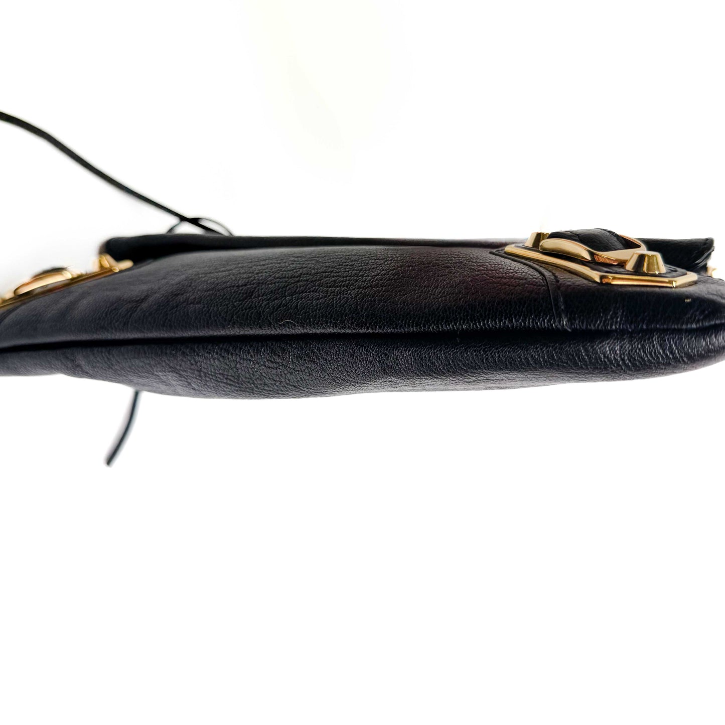 Balenciaga Envelope Black Leather Shoulder Bag