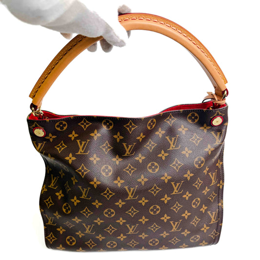 Louis Vuitton Artsy MM Monogram Canvas Hobo Bag
