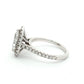 14ct White Gold Pear Lab Diamond Halo Ring