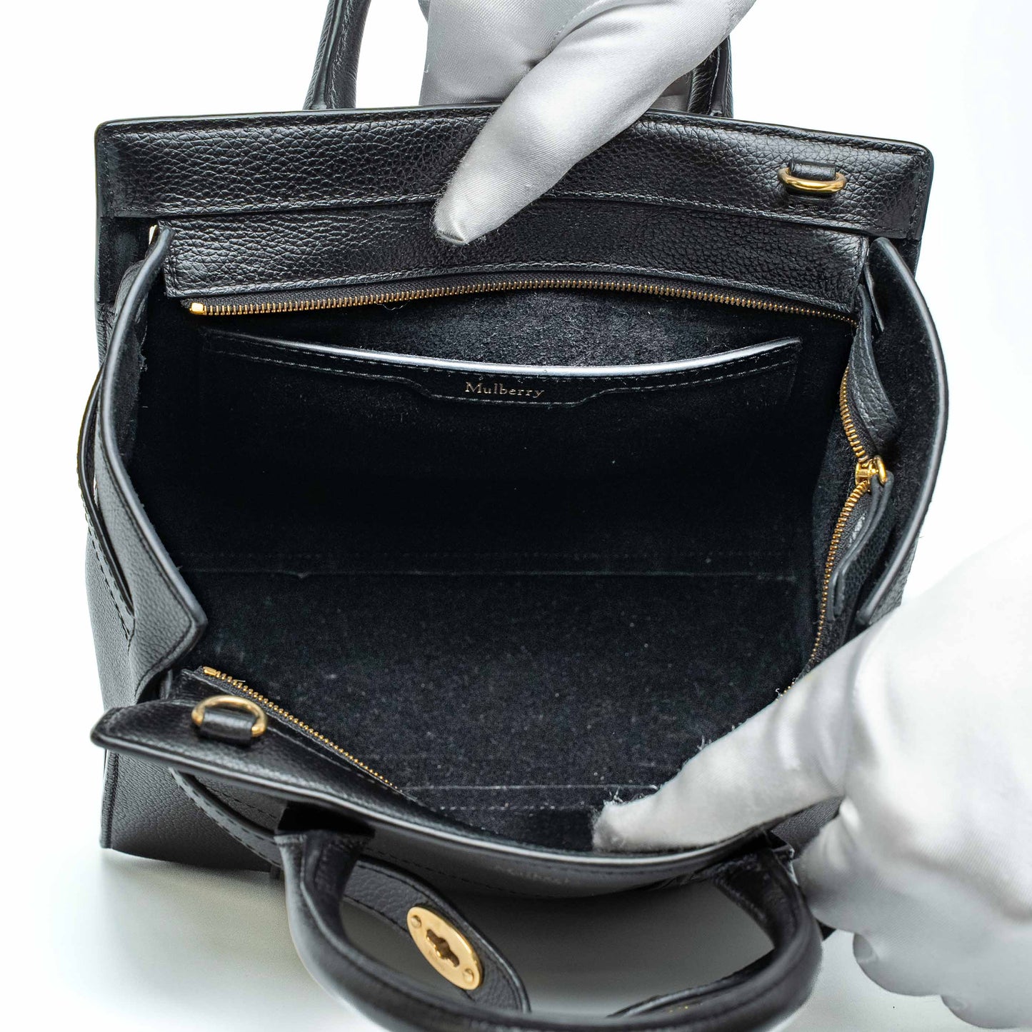 Mulberry Mini Zipped Bayswater Black