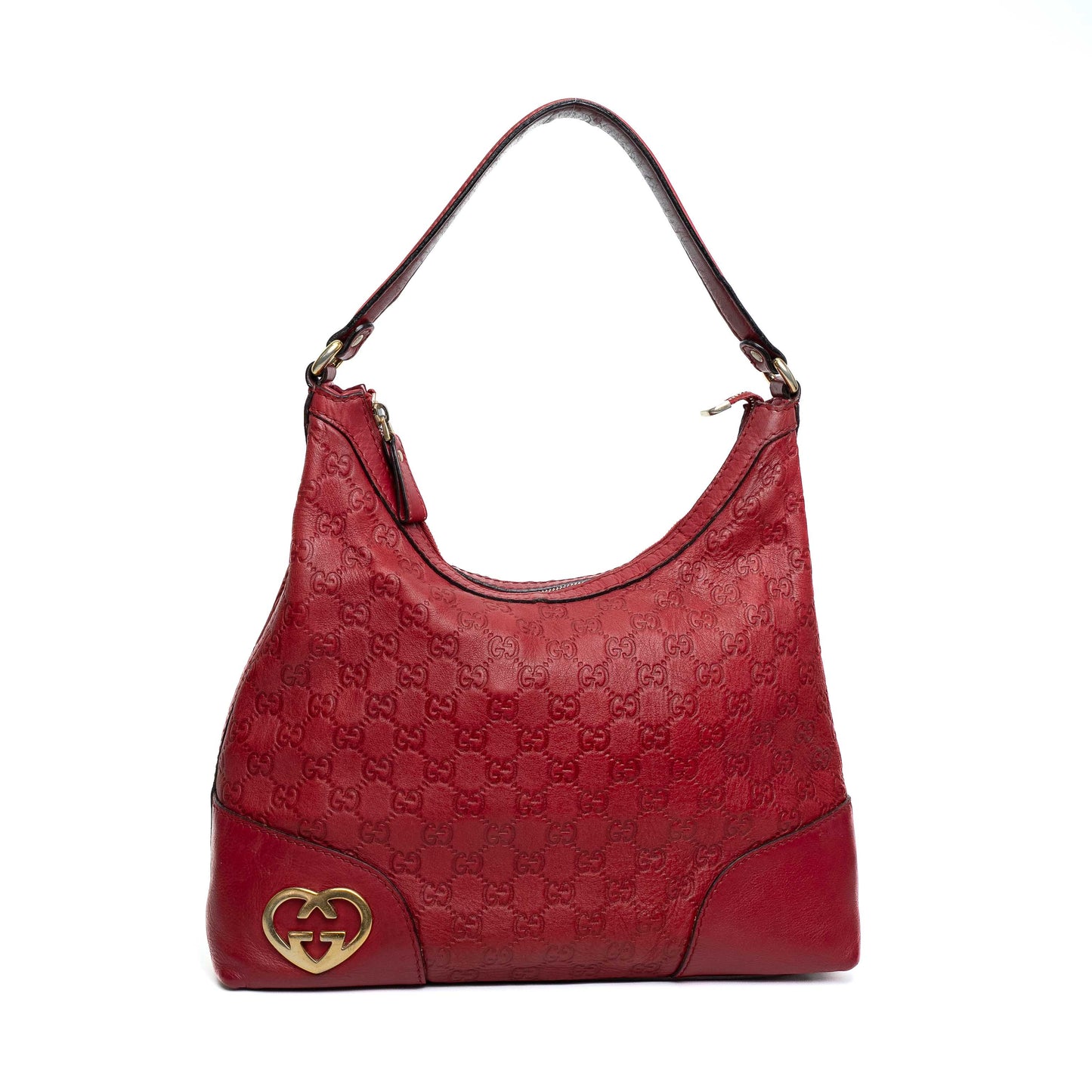 Gucci Guccissima Lovely Heart Hobo Bag