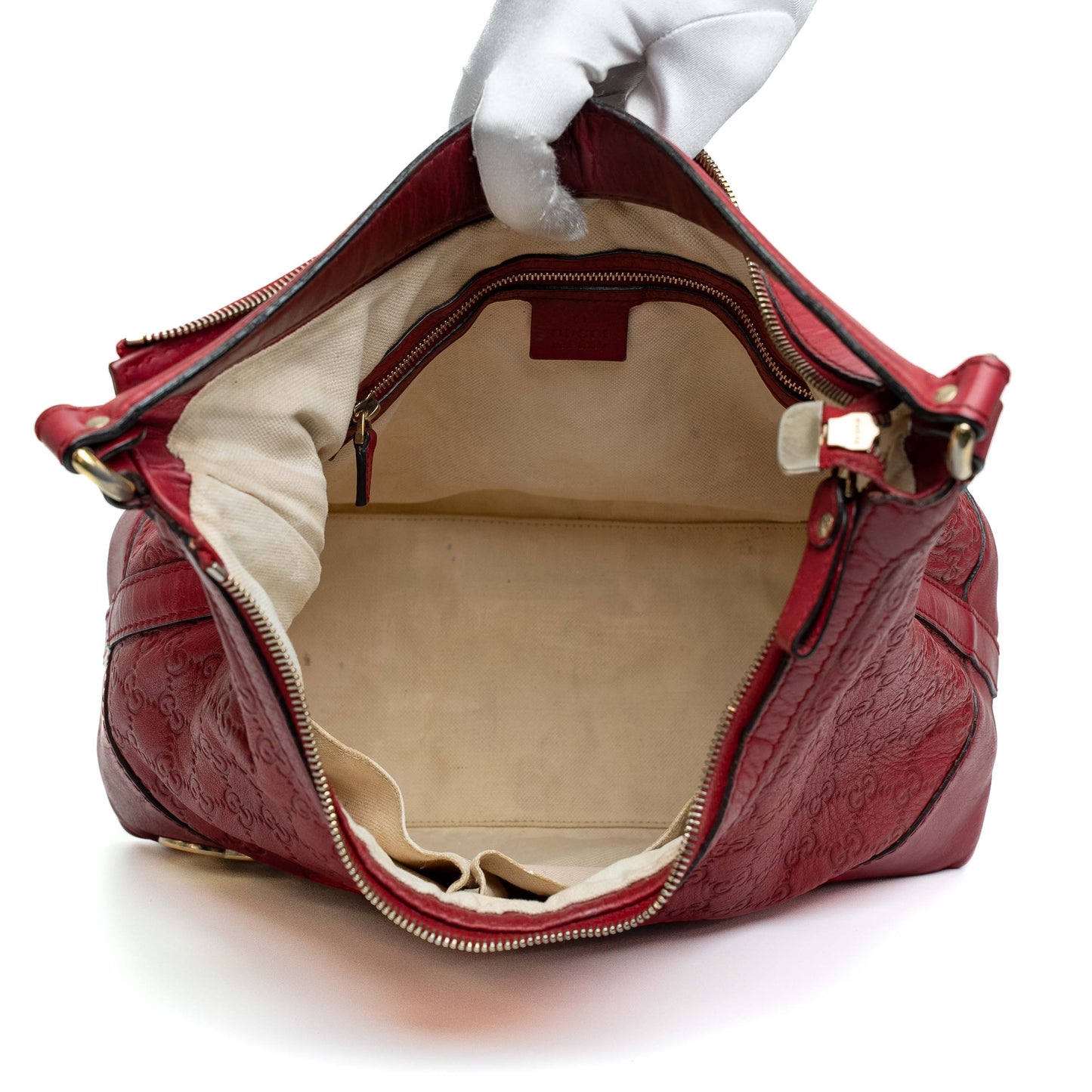 Gucci Guccissima Lovely Heart Hobo Bag