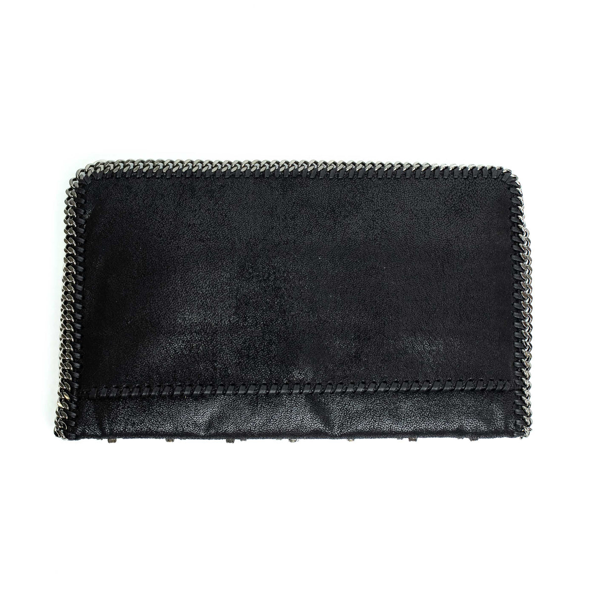 Stella McCartney Falabella Black Crystal Embellished Clutch