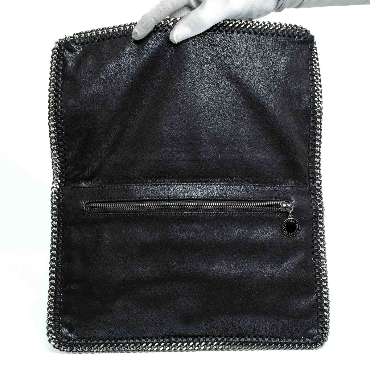 Stella McCartney Falabella Black Crystal Embellished Clutch