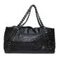 Chanel Black Glazed Caviar Modern Chain Tote