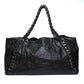 Chanel Black Glazed Caviar Modern Chain Tote