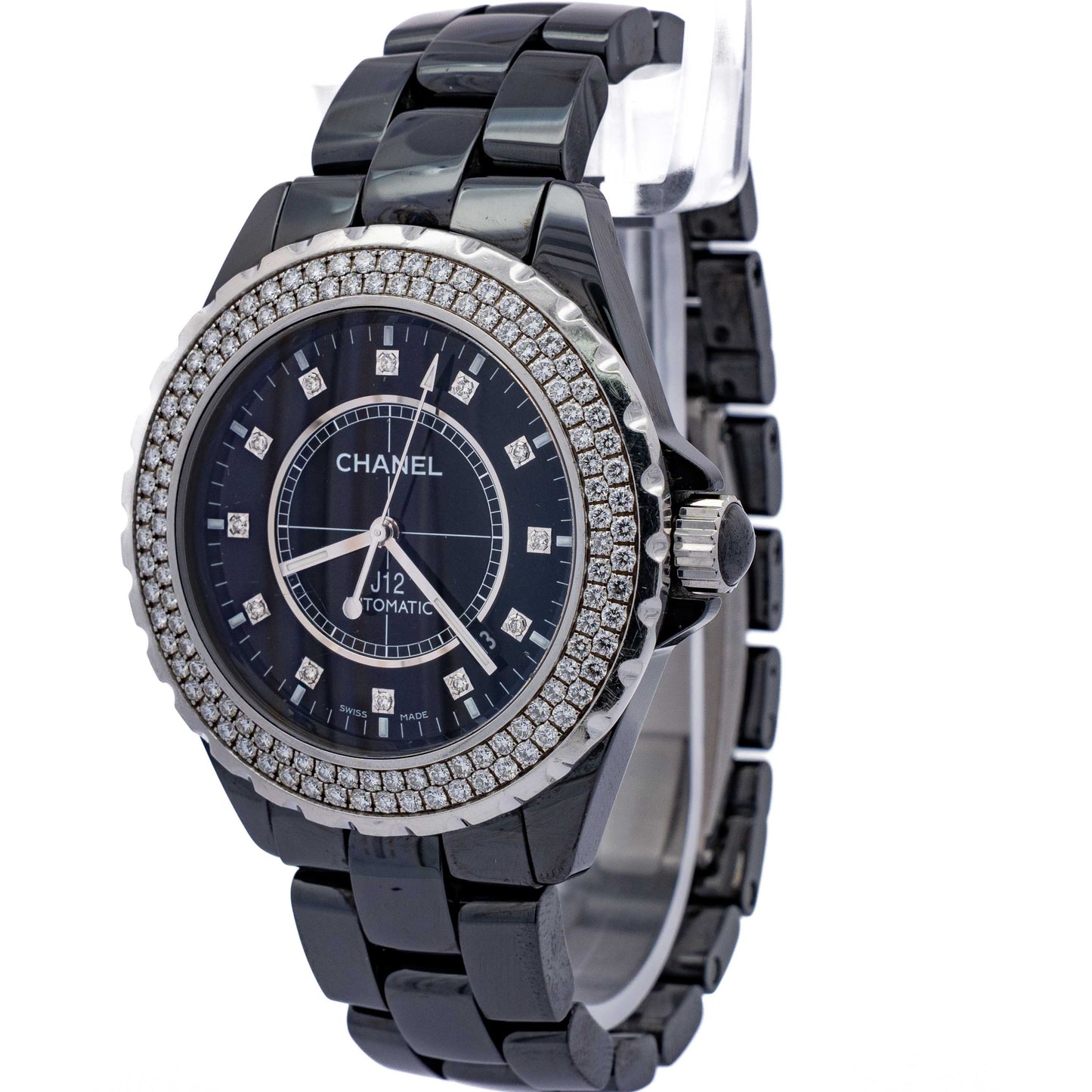 Chanel J12 Automatic Diamond Black Ceramic Watch