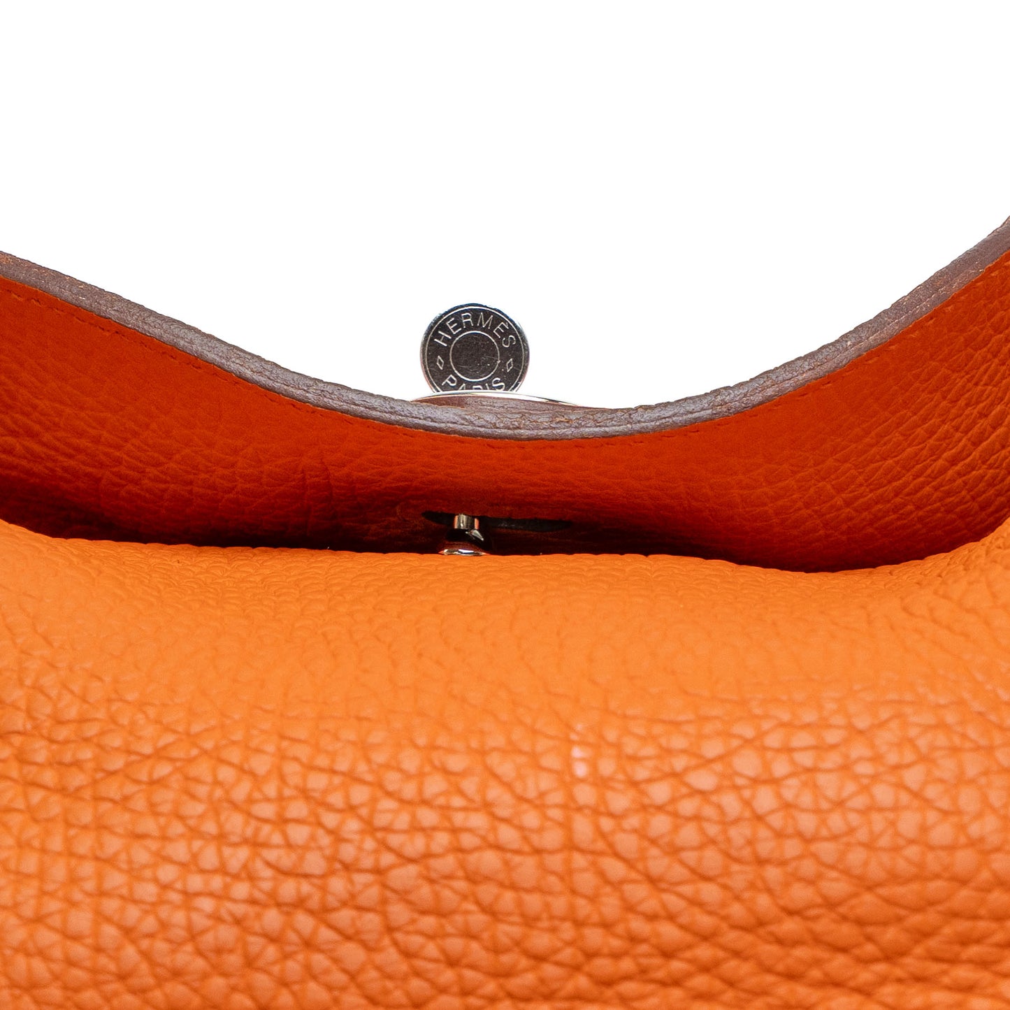Hermes Lindy 30 Clemence Orange Bag
