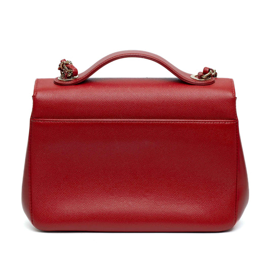 Chanel Red Caviar Quilted Business Affinity Flap Bag