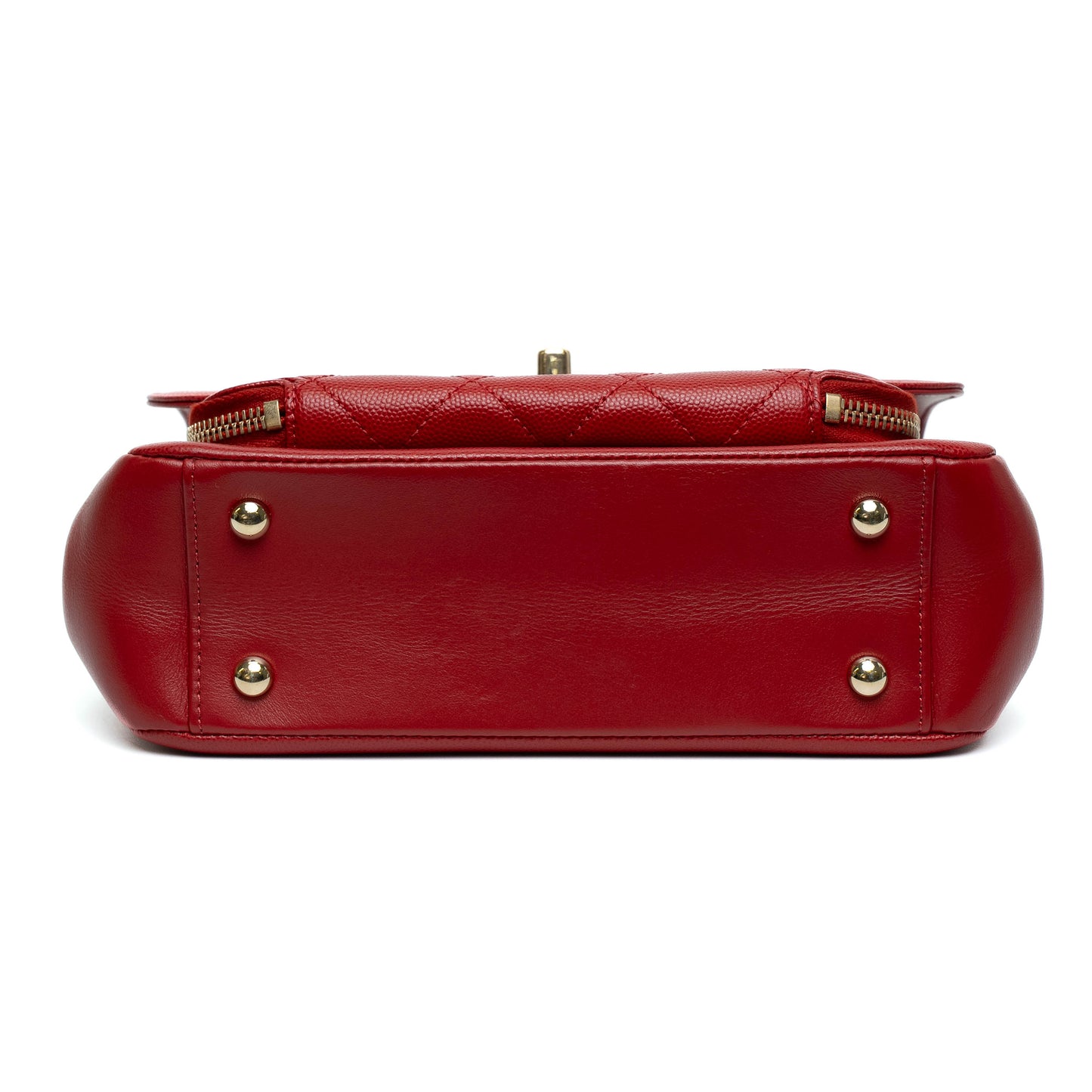 Chanel Red Caviar Quilted Business Affinity Flap Bag