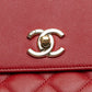 Chanel Red Caviar Quilted Business Affinity Flap Bag