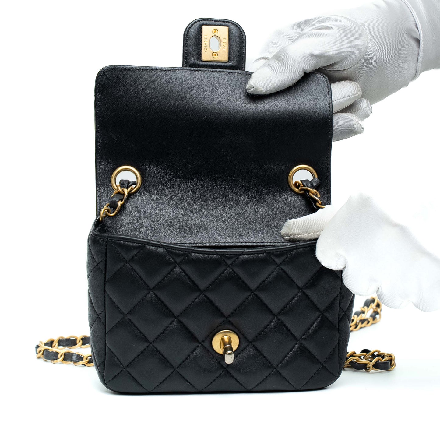 Chanel Mini Classic Black Lambskin Flap Bag