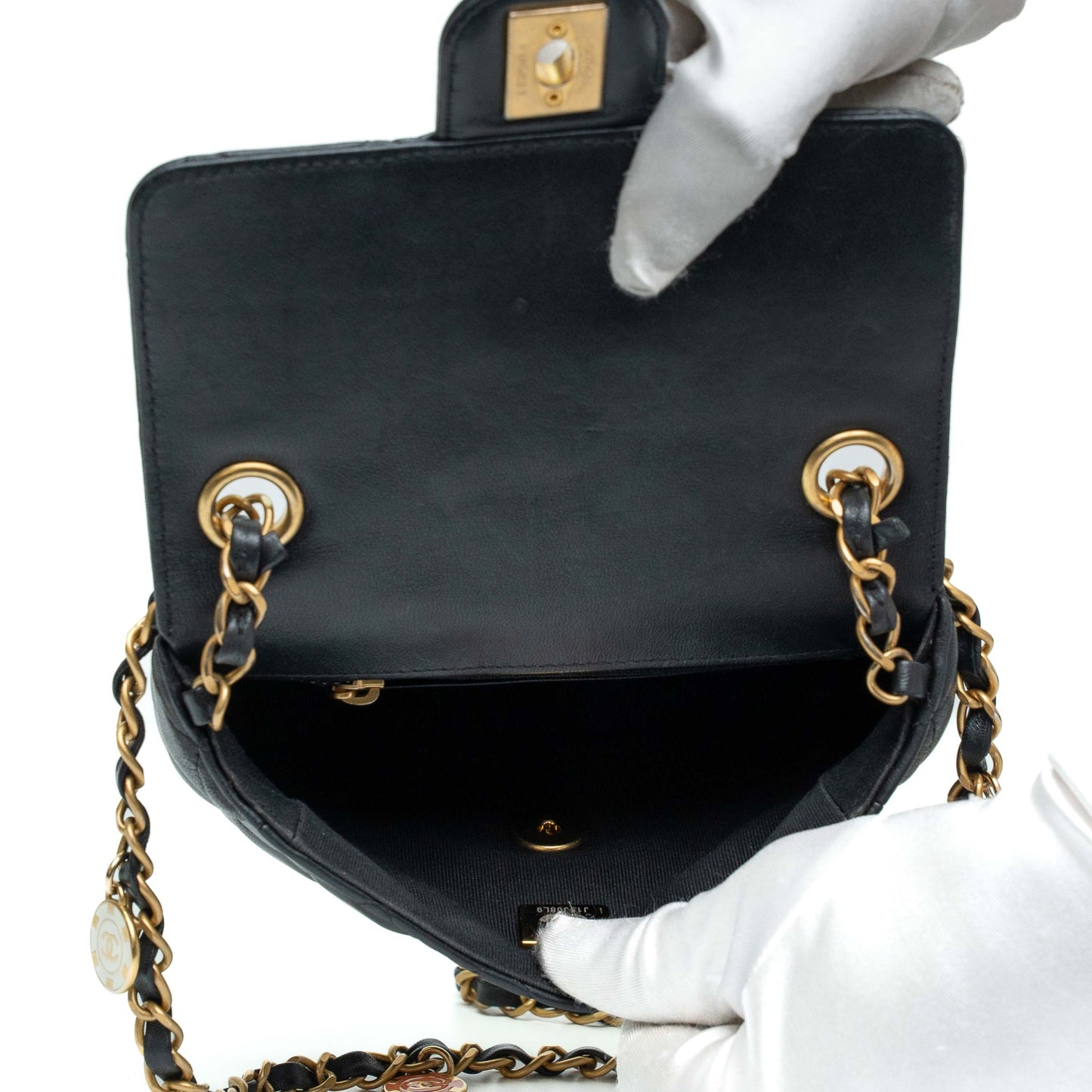 Chanel Mini Classic Black Lambskin Flap Bag
