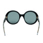 Gucci Round Black Gold Detail Sunglasses