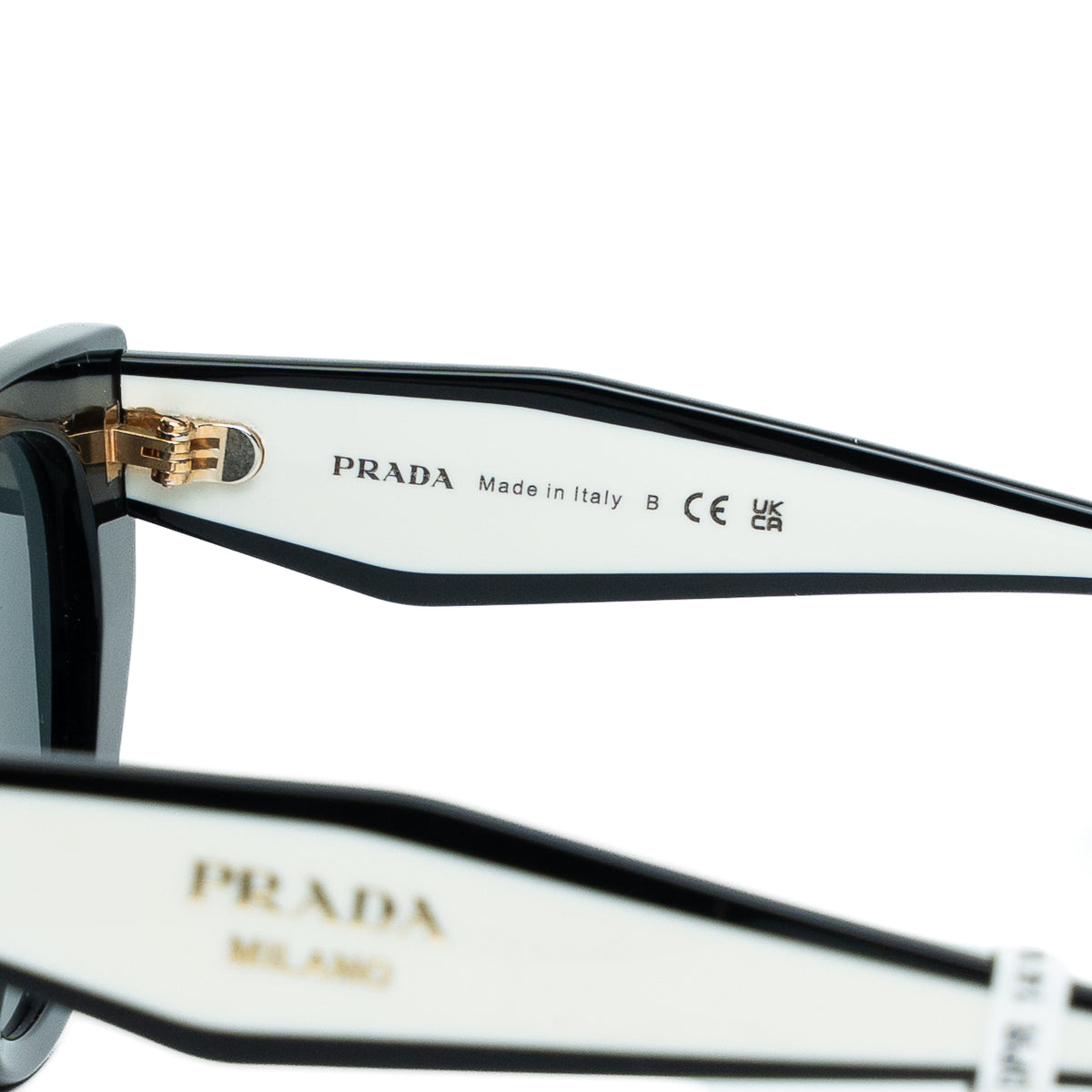 Prada 14WS Black Talc Cat-Eye Sunglasses