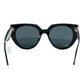 Prada 14WS Black Talc Cat-Eye Sunglasses